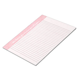 Pretty Pink Edged Personalized Notepad