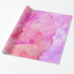 Pretty Pink Faux Sparkly Watercolor Paint Wrapping Paper<br><div class="desc">This pretty pink faux sparkly watercolor paint pattern is perfect for the trendy and stylish girly girl. It's whimsical and fun yet elegant and beautiful print lends itself wonderfully to the chic fashionista.</div>