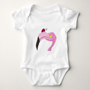 Pretty Pink Flamingo Baby Bodysuit