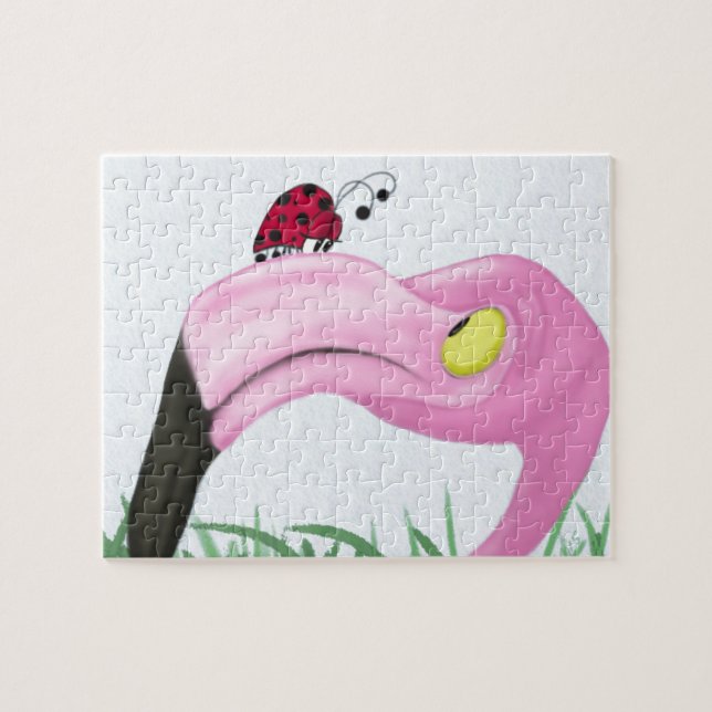 Pretty Pink Flamingo Jigsaw Puzzle (Horizontal)