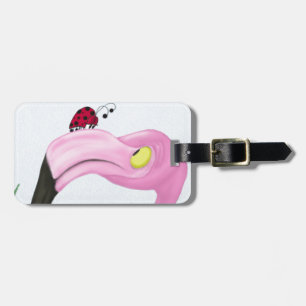 Pretty Pink Flamingo Luggage Tag