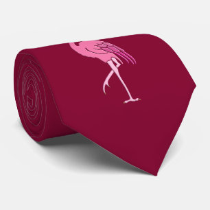 Pretty pink flamingo tie