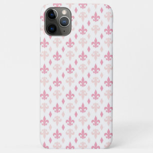 Pretty Pink Fleur de Lis Pattern iPhone 11 Pro Max Case