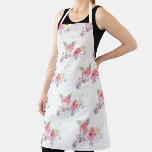 Pretty Pink Floral Apron