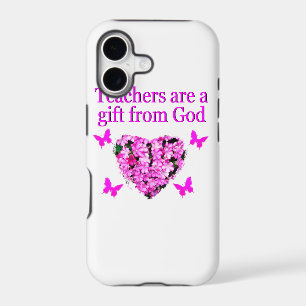 PRETTY PINK FLORAL CHRISTIAN TEACHER DESIGN