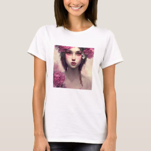 Pretty Pink Floral Ethereal Woman T-Shirt