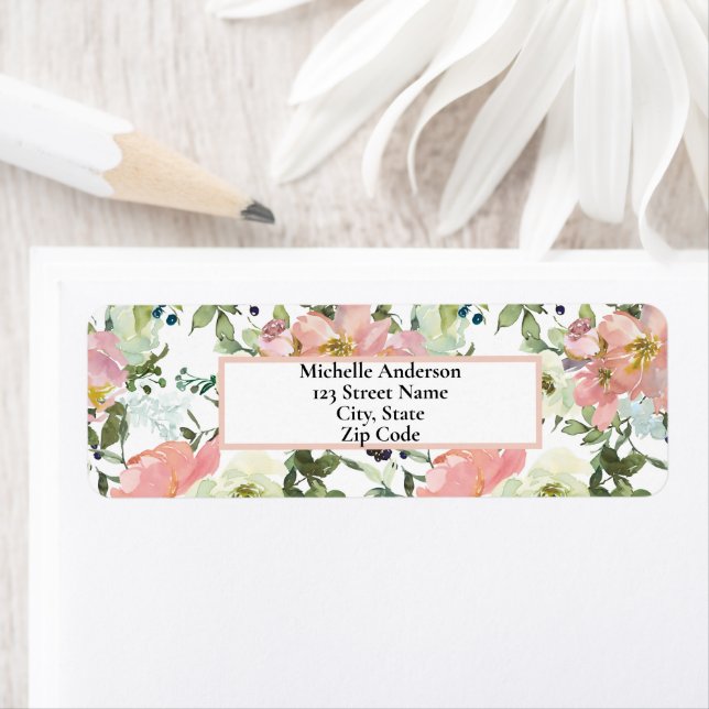 Pretty Pink Floral Personalized  (Insitu)