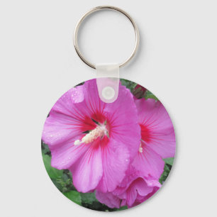 Pretty Pink Floral Photography Keychain