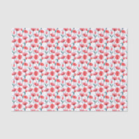 Pretty Pink Floral Tulip Pattern