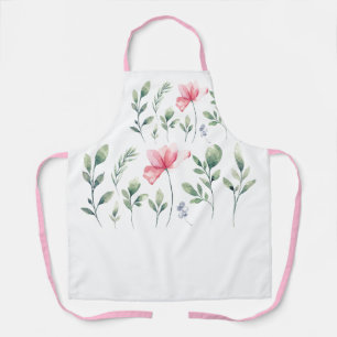 Pretty Pink Flower Apron