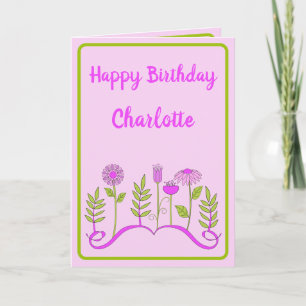 Pretty Pink Flower Card