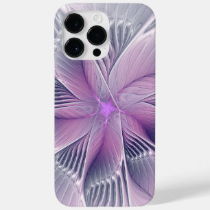 Pretty Pink Flower Modern Abstract Fractal Art Case-Mate iPhone 14 Pro Max Case