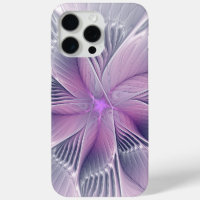 Pretty Pink Flower Modern Abstract Fractal Art