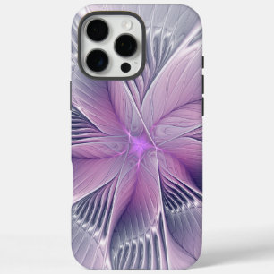 Pretty Pink Flower Modern Abstract Fractal Art iPhone 16 Pro Max Case