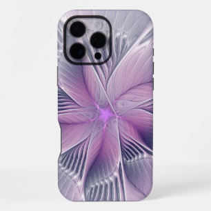 Pretty Pink Flower Modern Abstract Fractal Art iPhone 16 Pro Max Case