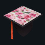 Pretty Pink Flowers Graduation Cap Topper<br><div class="desc">Pretty Pink Flowers</div>