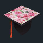Pretty Pink Flowers Graduation Cap Topper<br><div class="desc">Pretty Pink Flowers</div>