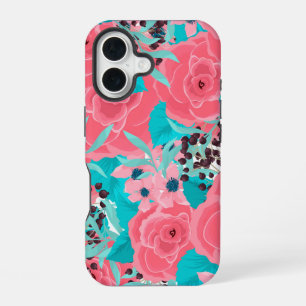 Pretty Pink Flowers iPhone 16 Case