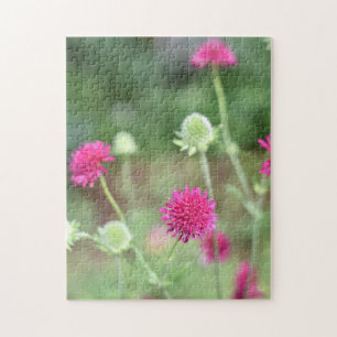 Pretty Pink Flowers Kew Gardens London UK Jigsaw Puzzle