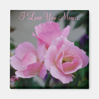 Pretty Pink Flowers Magnet