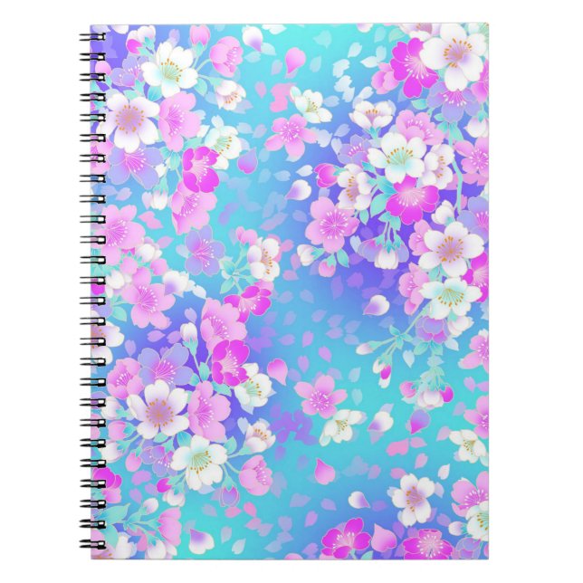 Pretty Pink Flowers Notebook (Front)