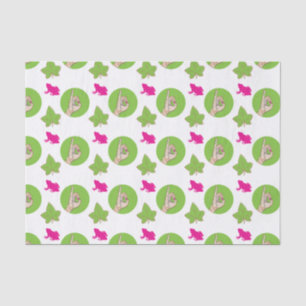 Pretty Pink Frog Tissue Paper