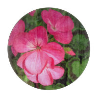 Pretty Pink Geranium Flower With Waterdrops Photo