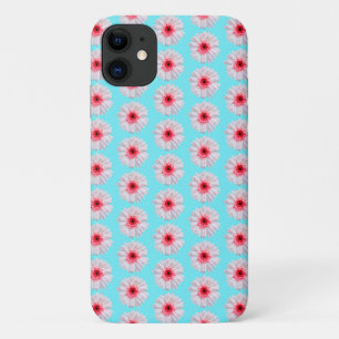 Pretty Pink Gerbera Daisy Pattern iPhone 11 Case