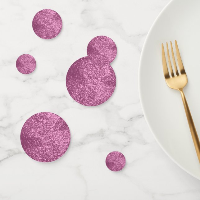 Pretty Pink Glitter Confetti (Group)