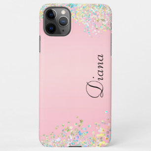Pretty Pink Glitter Effect iPhone 11Pro Max Case