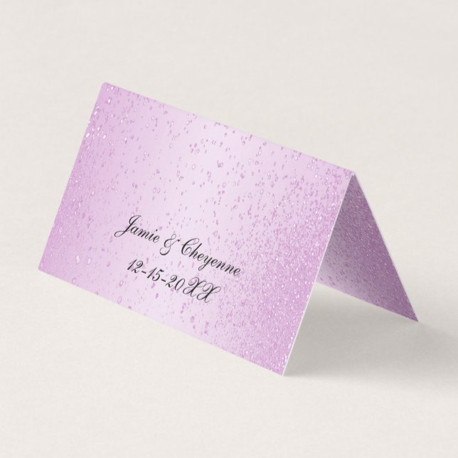 Pretty Pink Glitter | Fold Cards (Back)