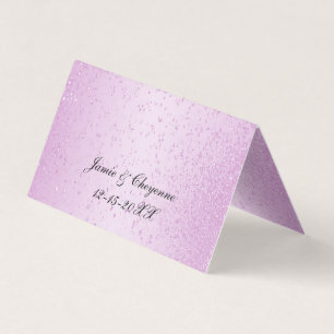 Pretty Pink Glitter   Fold Cards