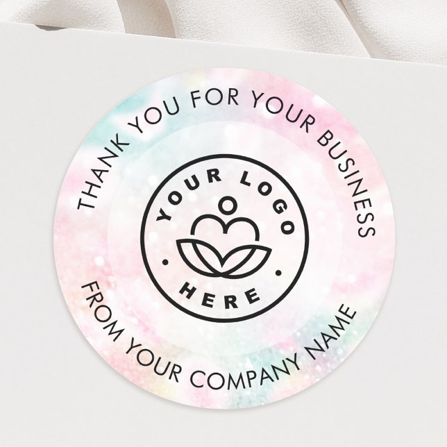 Pretty Pink Glitter Girly Glamourous Classic Round Sticker (Creator Uploaded)