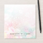 Pretty Pink Glitter Girly Glamourous Notepad<br><div class="desc">Easily personalize this pretty pink bokeh glitter pattern with your custom details.</div>