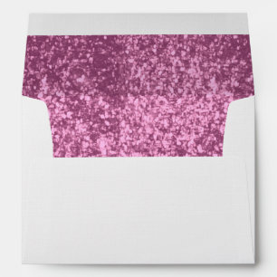 Pretty Pink Glitter Lined Envelope