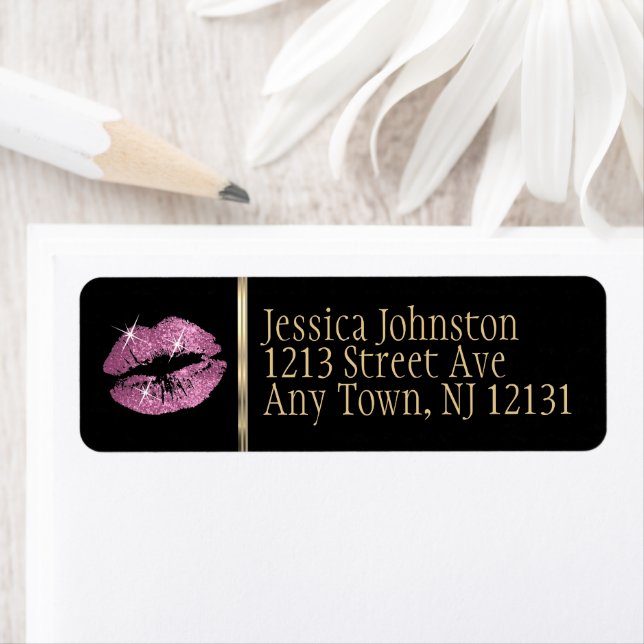 Pretty Pink Glitter Lips  (Insitu)