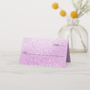 Pretty Pink Glitter   Place Card