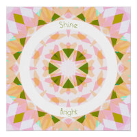 Pretty Pink Green Shine Bright Star Dopamine Decor