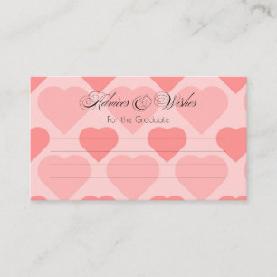 Pretty Pink heart Enclosure Card