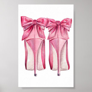 Pretty pink high-heels Poster