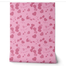 Pretty pink love hearts wallpaper
