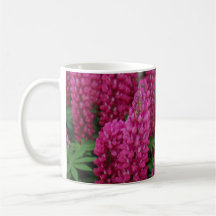 Pretty Pink Lupine Flower Mug