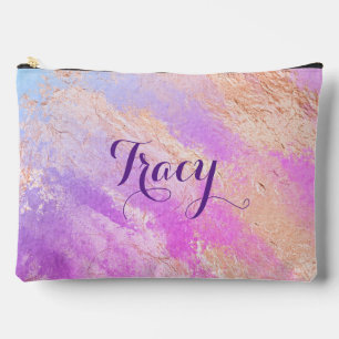  Pretty Pink Marble  Accessory Pouch