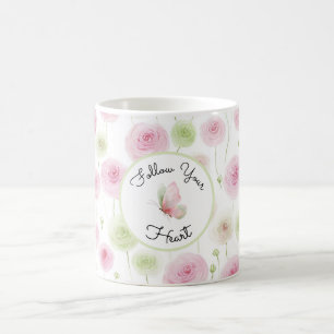 Pretty Pink Mint Ranunculus   Coffee Mug