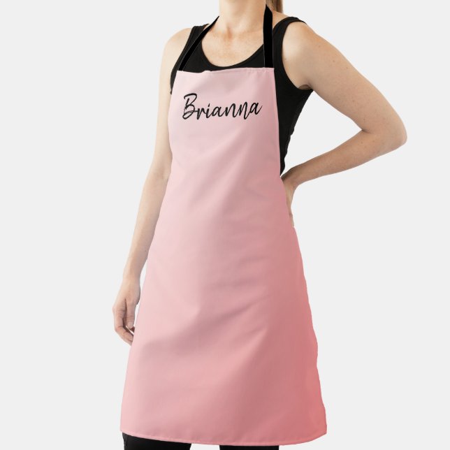 Pretty Pink Ombre Apron (Insitu)