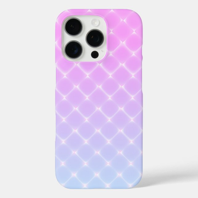 Pretty Pink Ombre Diamond Pattern Case-Mate iPhone Case (Back)