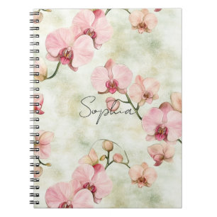 Pretty Pink Orchids Notebook