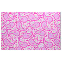 Pretty Pink Paisley Love Hearts