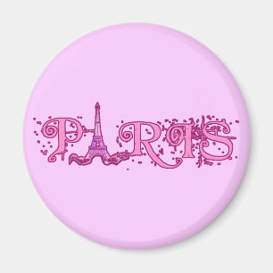 Pretty Pink Paris Products Magnet