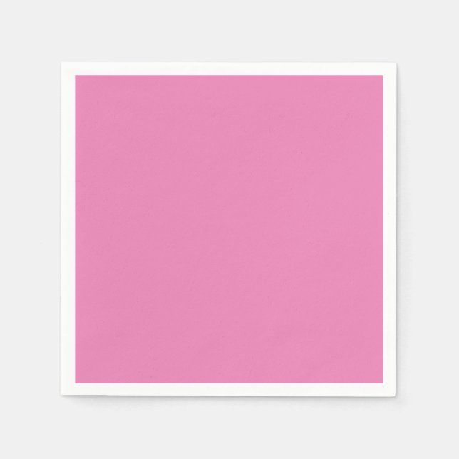 Pretty Pink personalized  Birthday Napkin (Front)